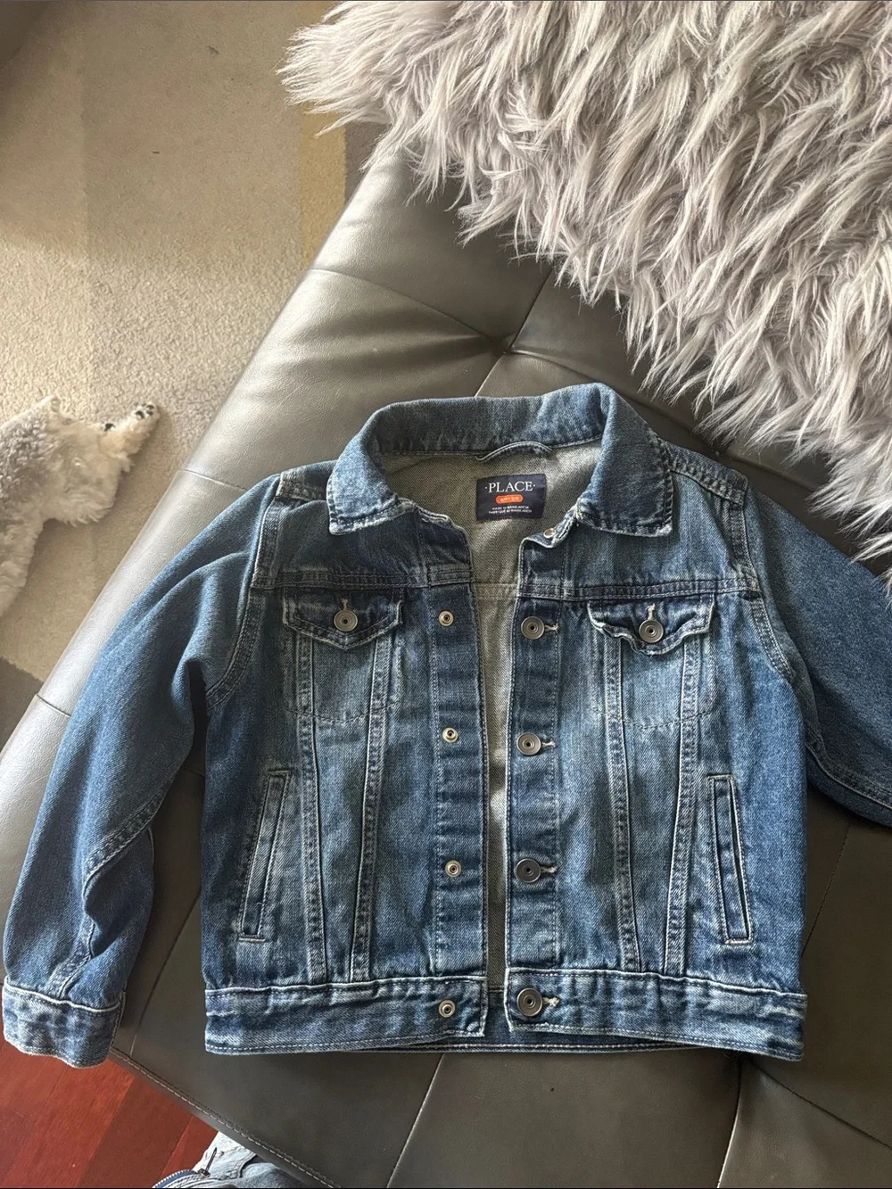 The Children's Place Dark Blue Denim Jacket for Kids